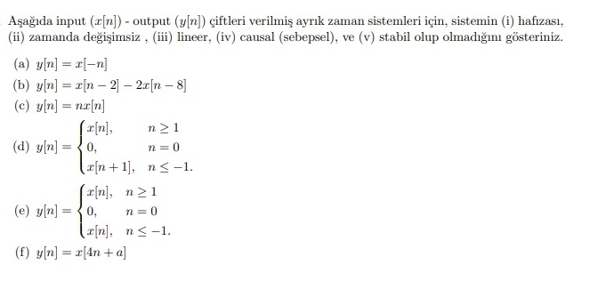 "Given below are input ( z [ n ] ) - output ( y [