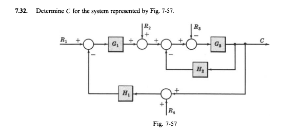 7 . 3 2 . Determine \ ( C \ ) for the system