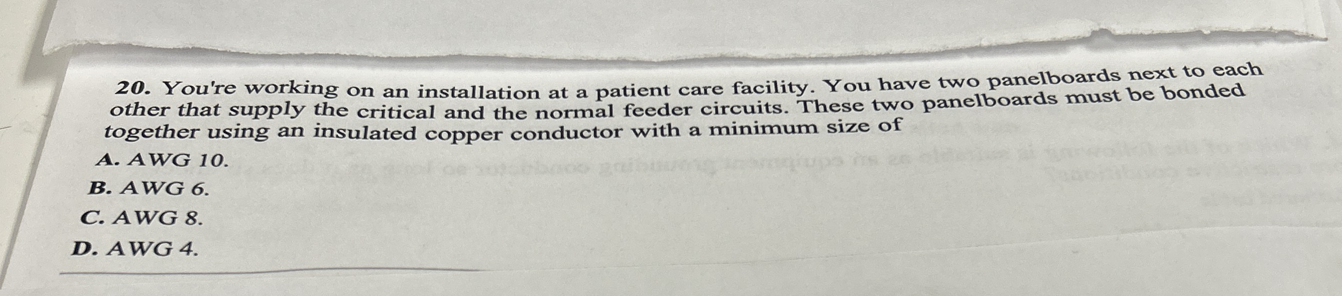 You're working on an installation at a patient