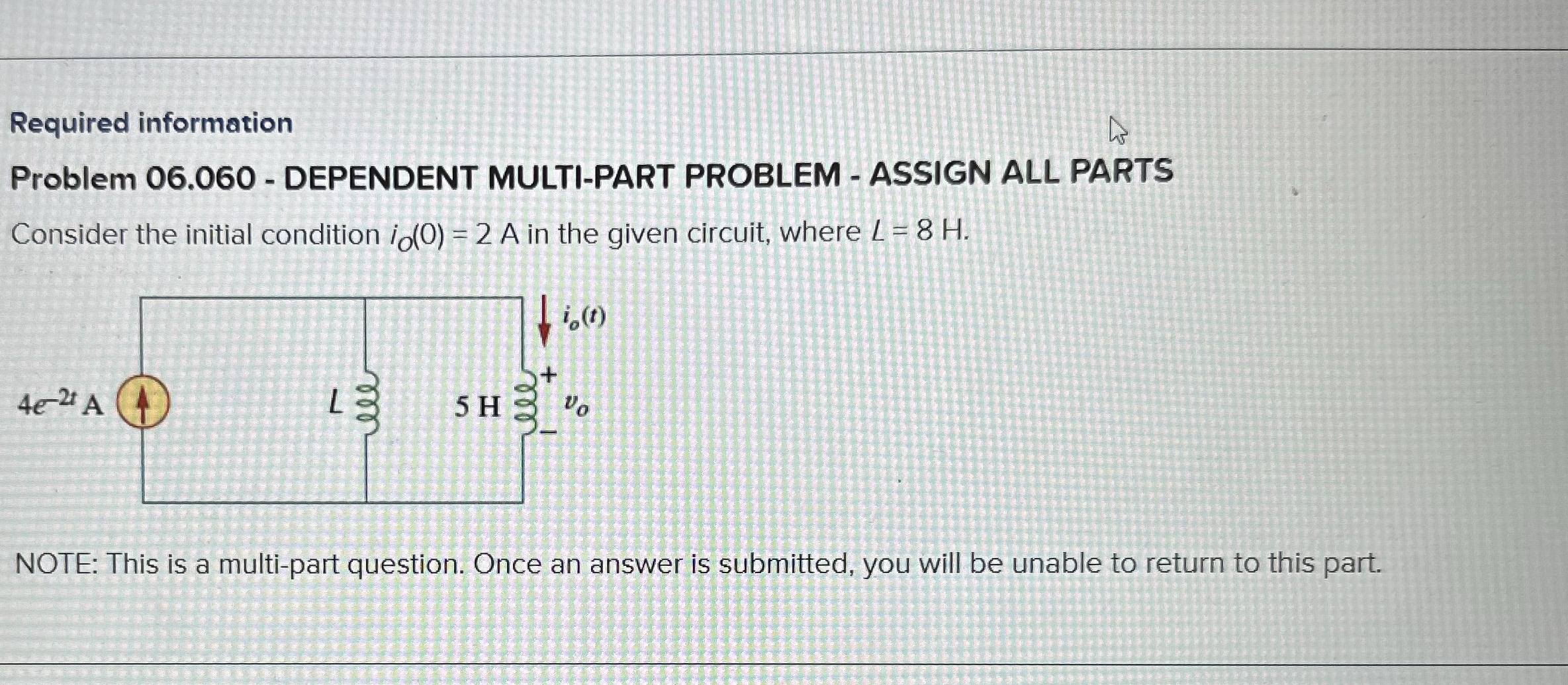 Required information Problem 0 6 . 0 6 0 -