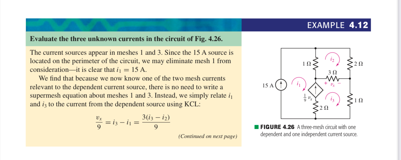 EXAMPLE 4 . 1 2 Evaluate the three unknown