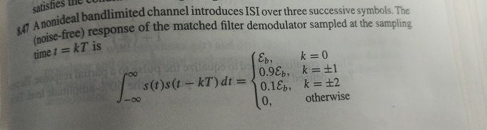 8 . 4 A Anonideal bandlimited channel introduces