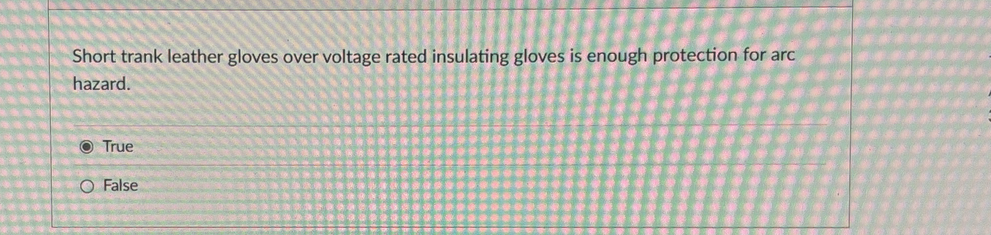 Short trank leather gloves over voltage rated