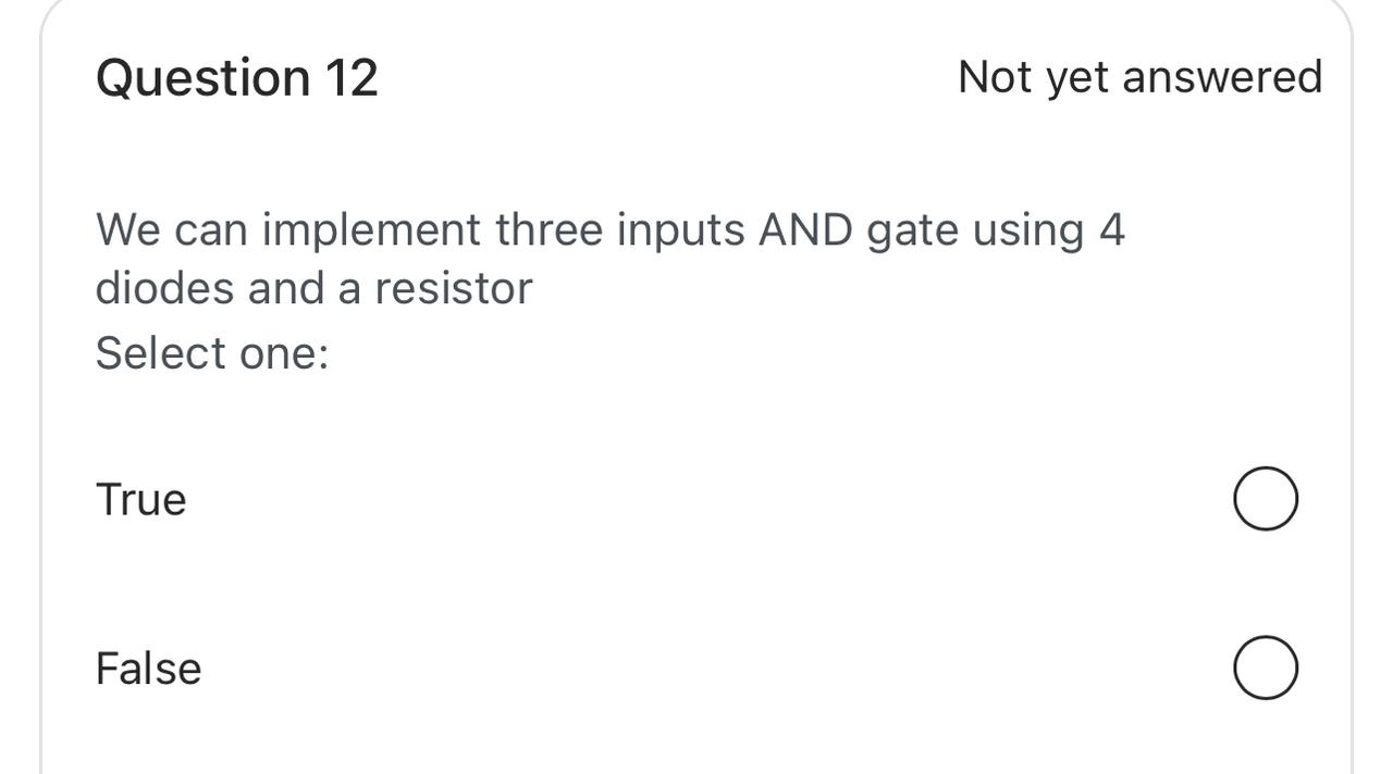 Question 1 2 Not yet answered We can implement