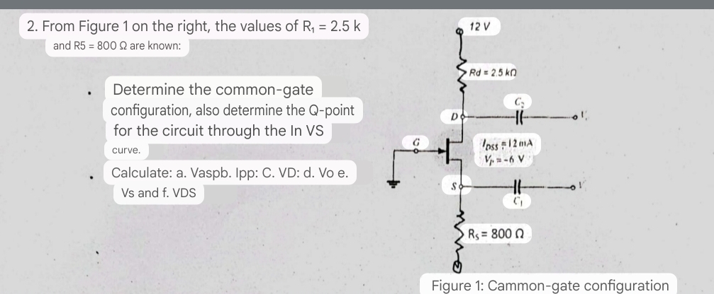 From Figure 1 on the right, the values of R 1 = 2