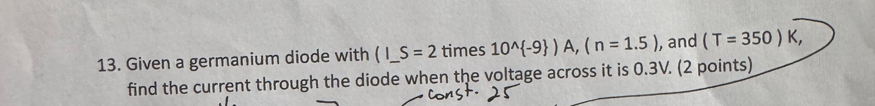 What is the answer to this? Given a germanium