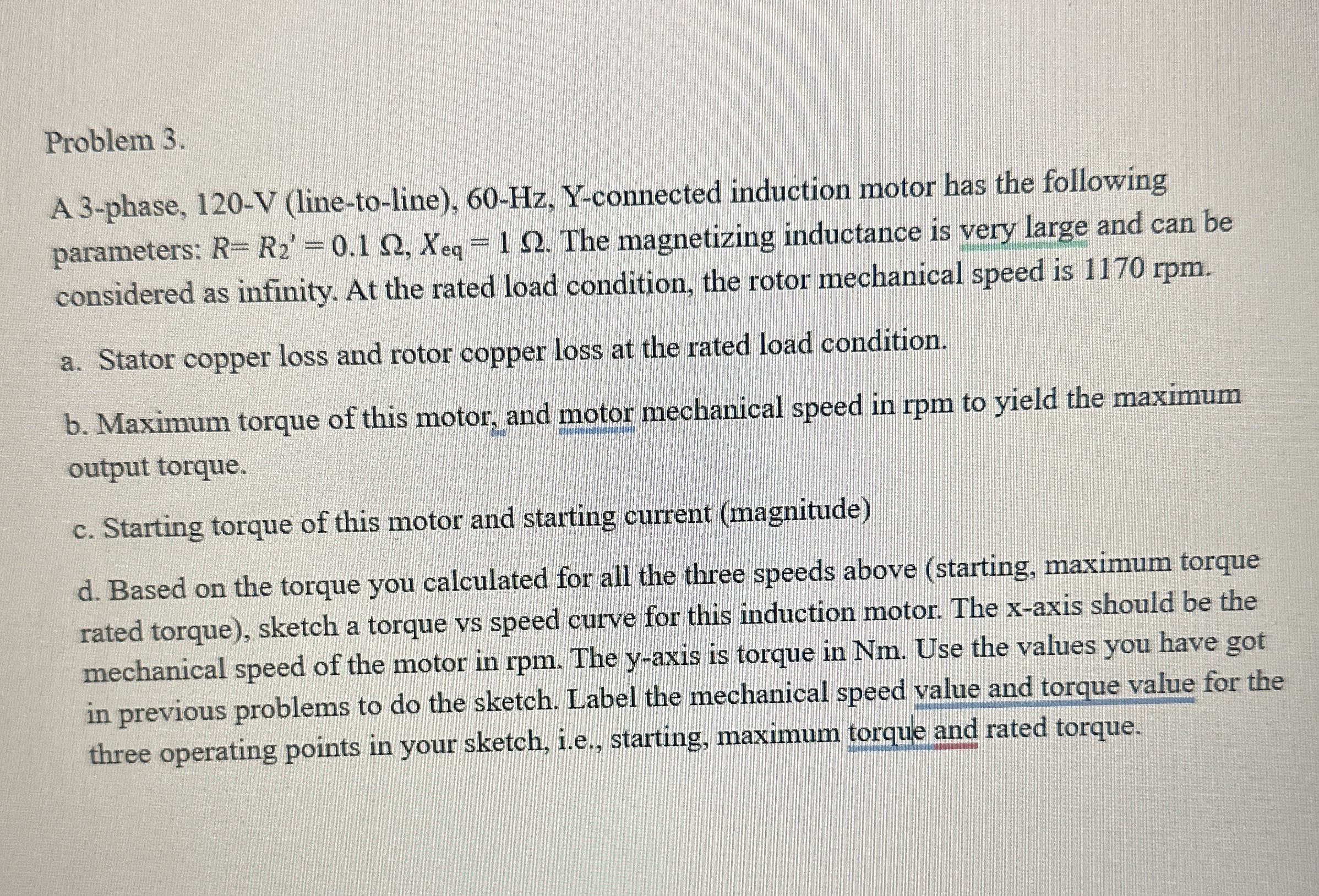 Problem 3 . A 3 - phase, 1 2 0 - V ( line - to -