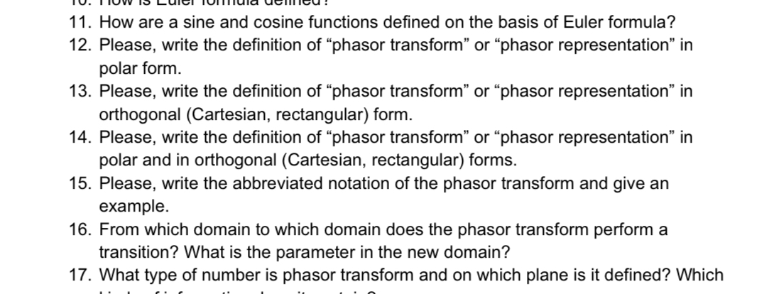 How are a sine and cosine functions defined on