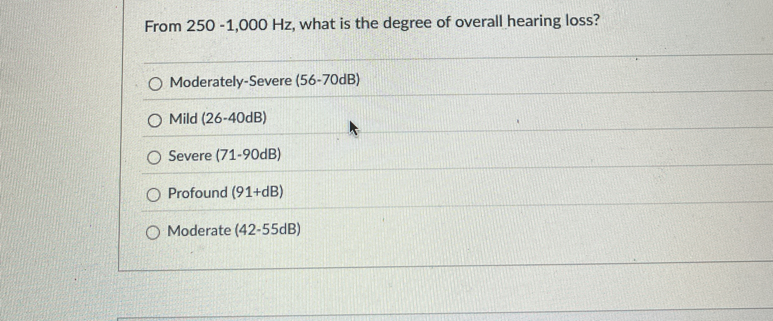 From 2 5 0 - 1 , 0 0 0 H z , what is the degree