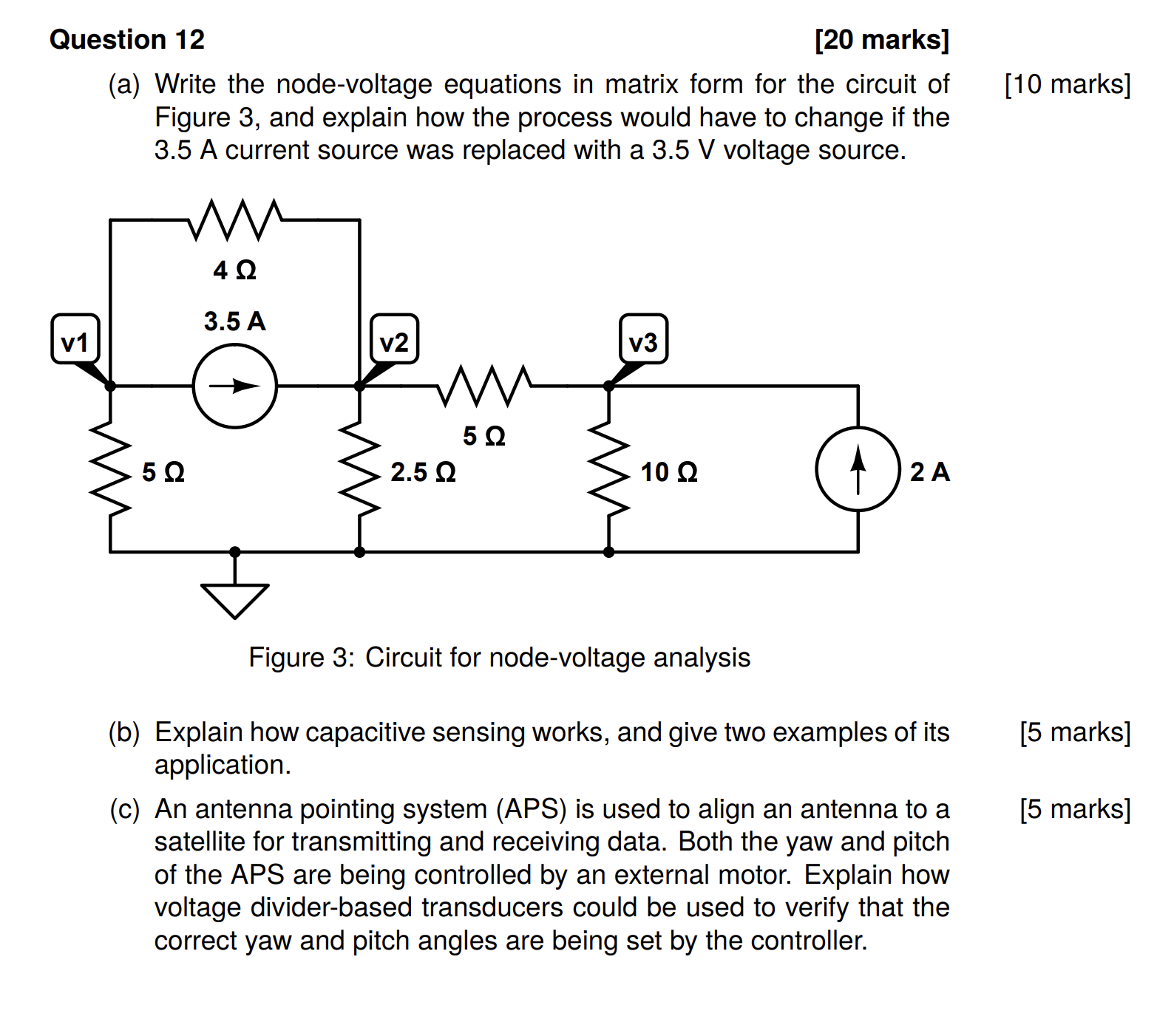 Question 1 2 [ 2 0 marks ] ( a ) Write the node -