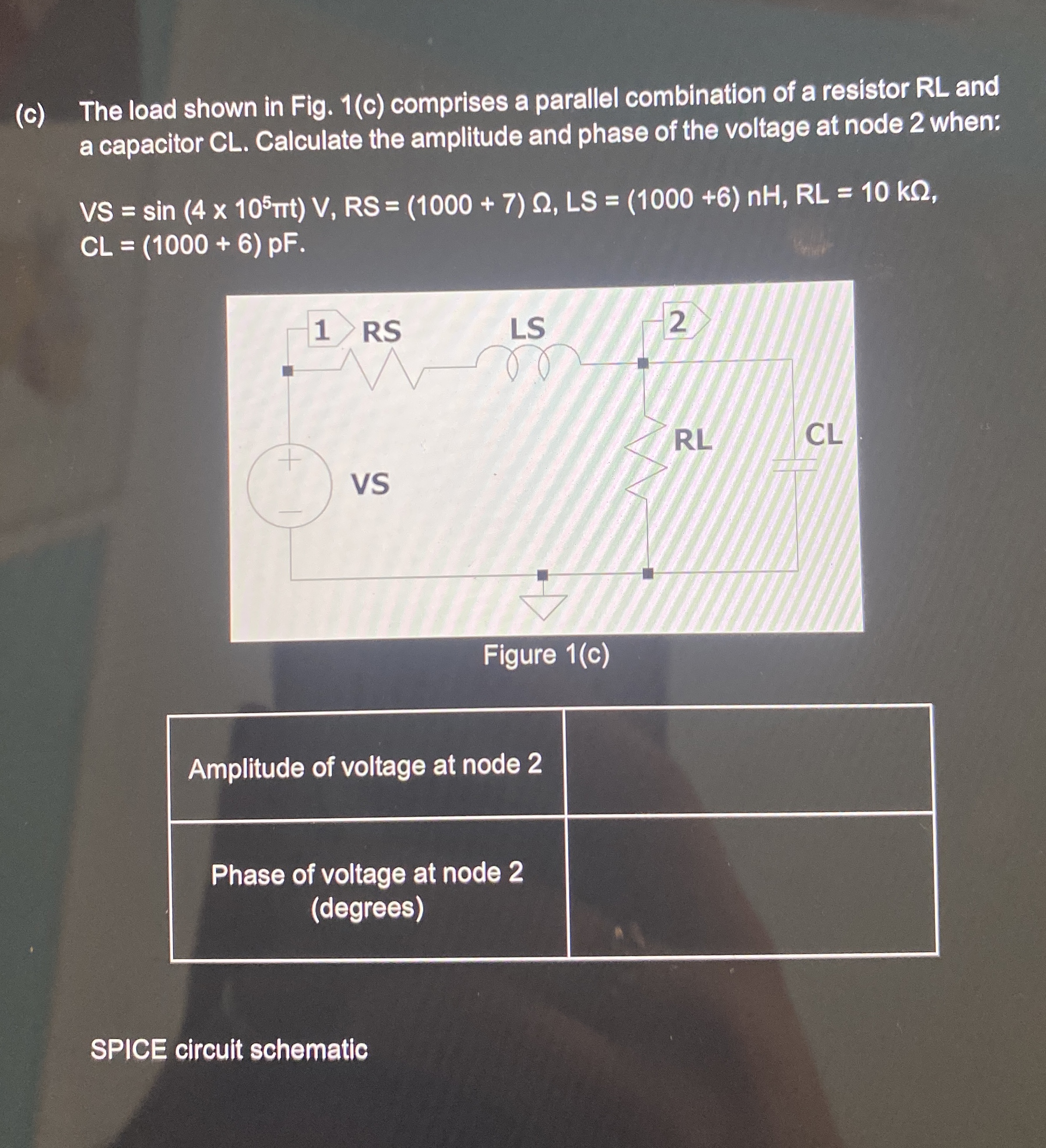 ( c ) The load shown in Fig. 1 ( c ) comprises a