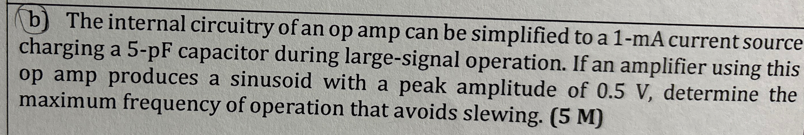 The internal circuitry of an op amp can be