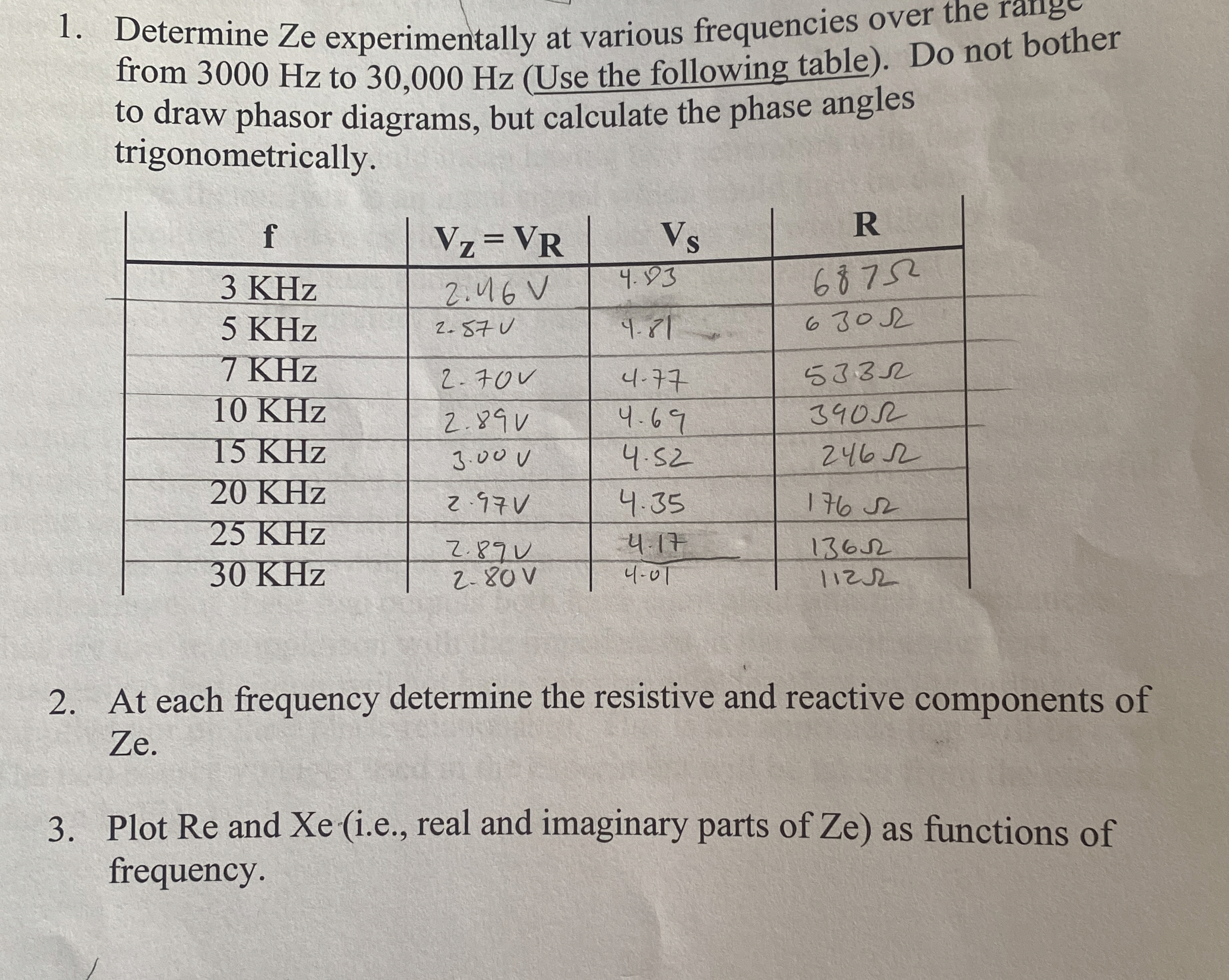 Please solve for part 2 and 3