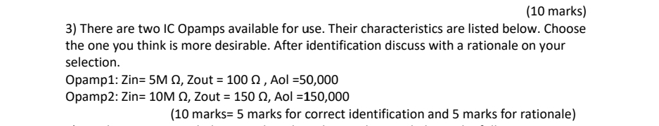 There are two IC Opamps available for use. Their