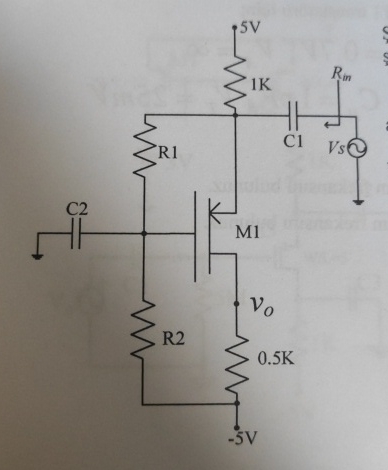 In the circuit in the figure, VD = - 2 V is