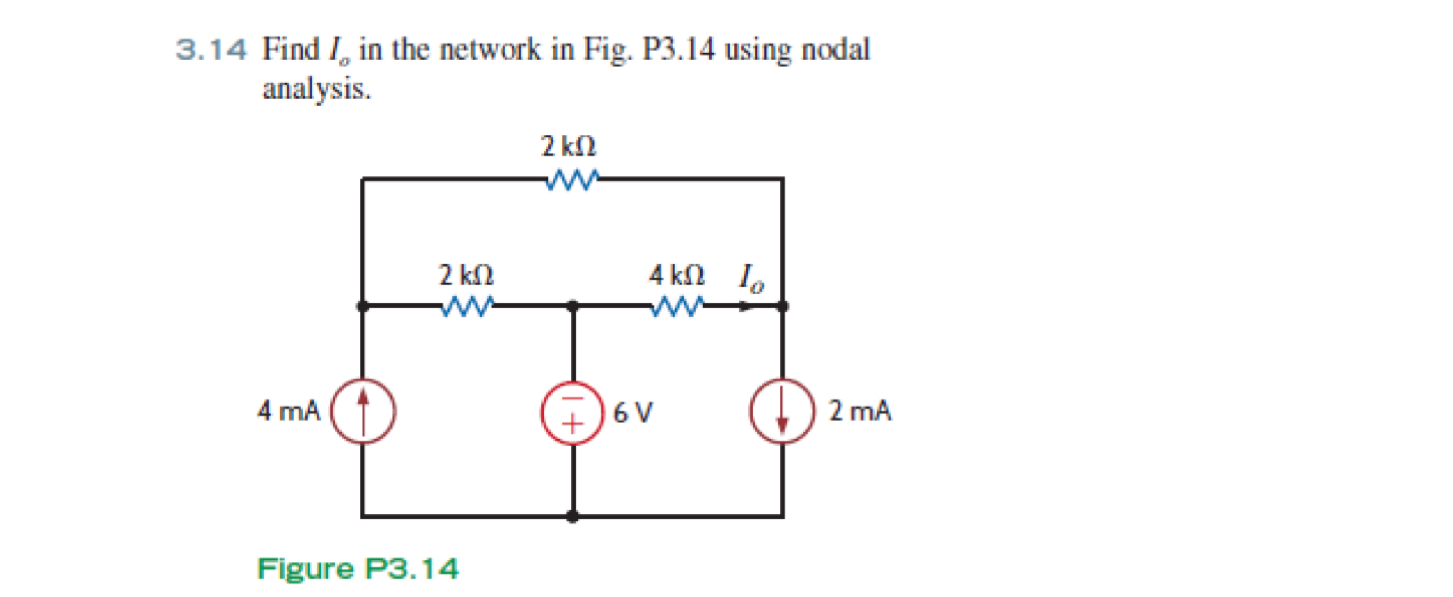 How to solve 3 . 1 4 Find I o in the network in