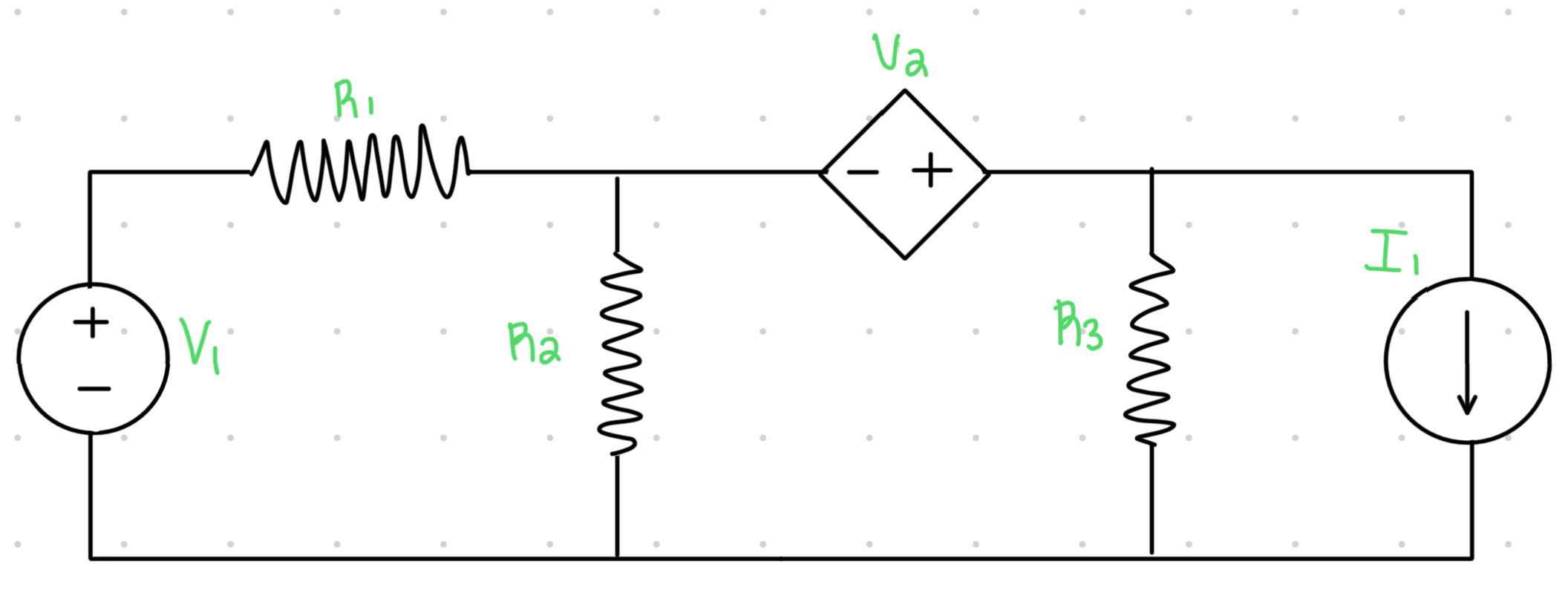 Using only the variables, explain and show how to