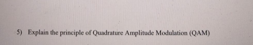 Explain the principle of Quadrature Amplitude