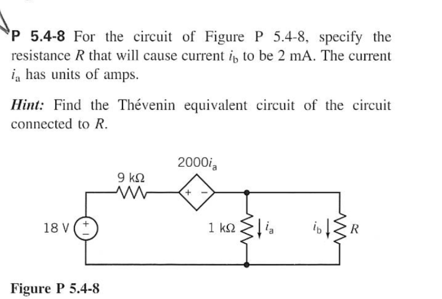 P 5 . 4 - 8 For the circuit of Figure P 5 . 4 - 8