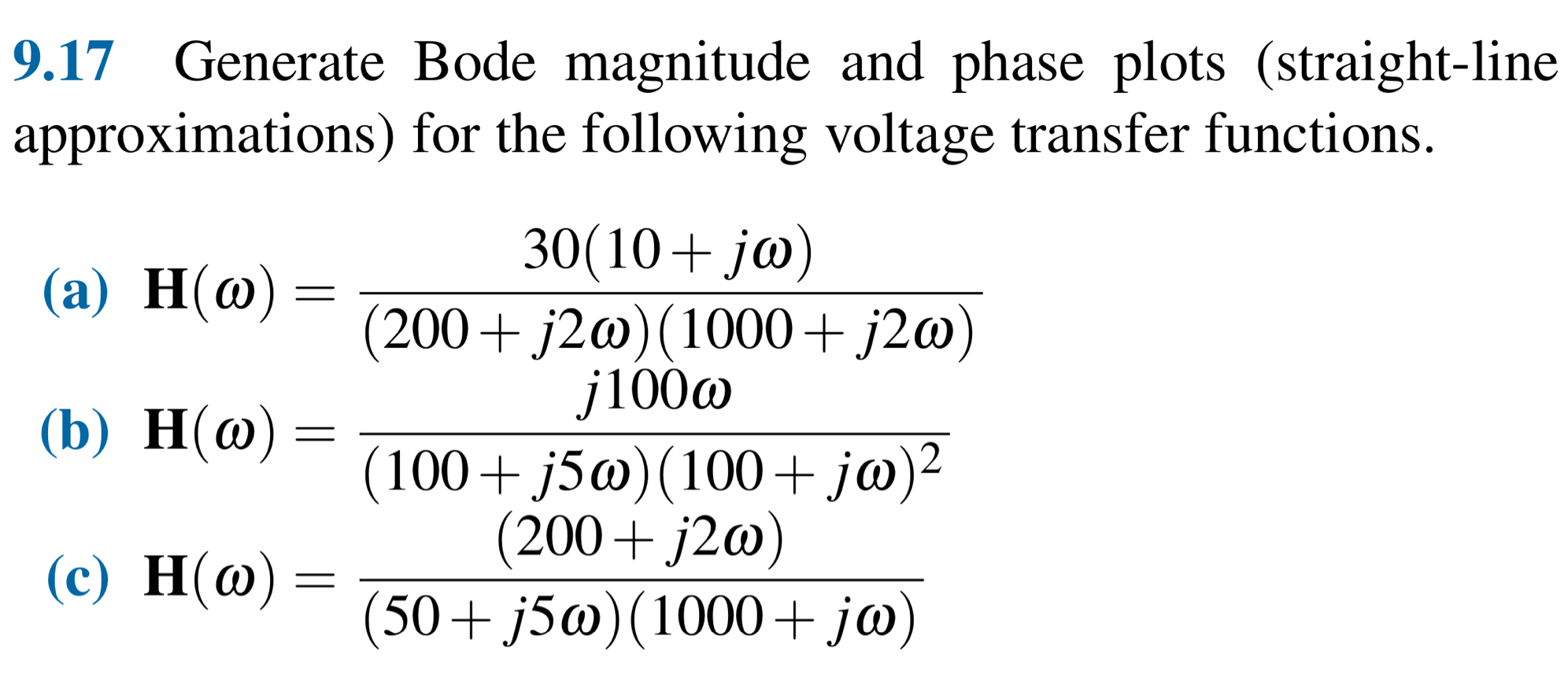 9 . 1 7 Generate Bode magnitude and phase plots (