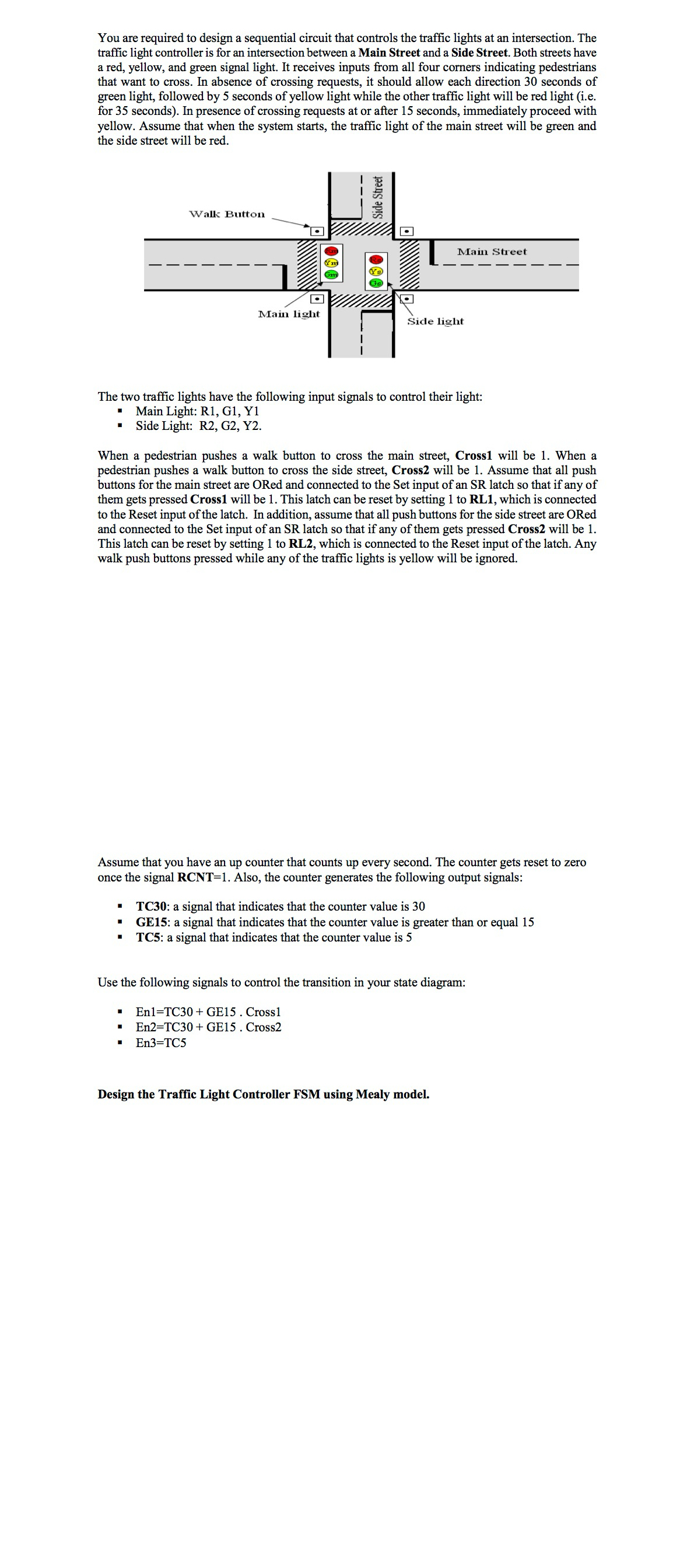 You are required to design a sequential circuit