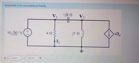 Using only Note voltage in the circuit below to
