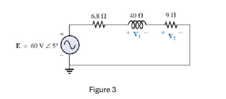 For the circuit of Figure 3 , determine total