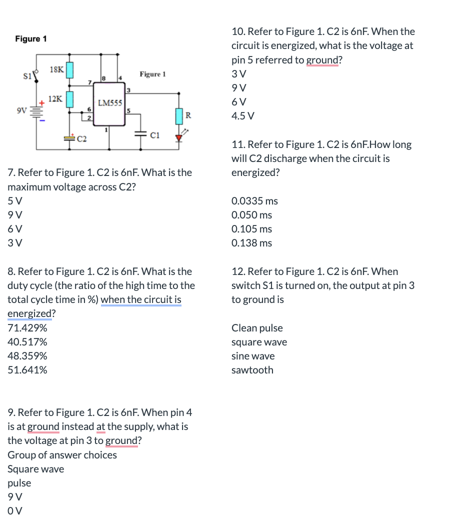 Refer to Figure 1 . C 2 is 6 nF . What is the