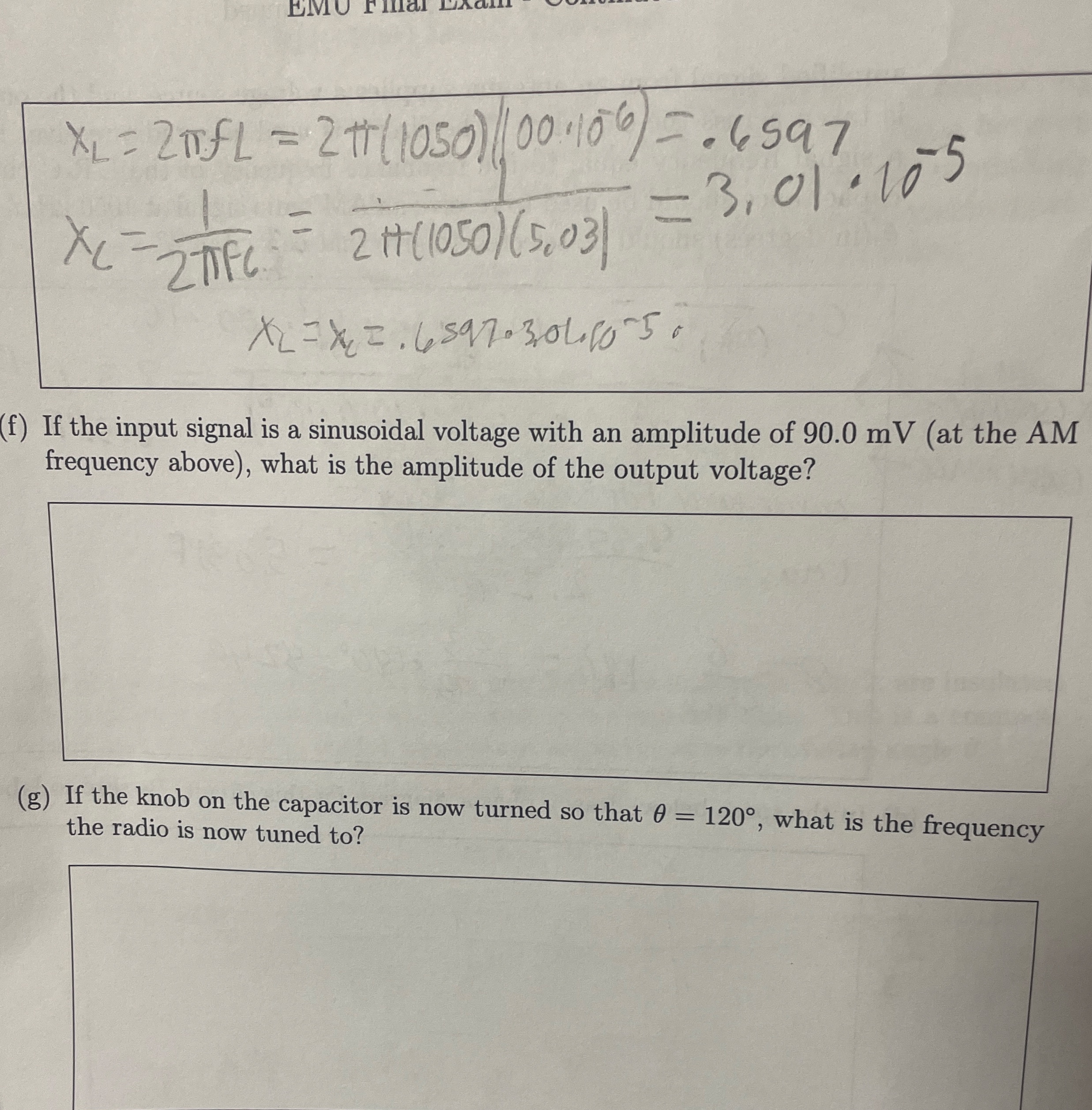 x L = 2 f L = 2 ( 1 0 5 0 ) ( 0 0 * 1 0 - 6 ) = .