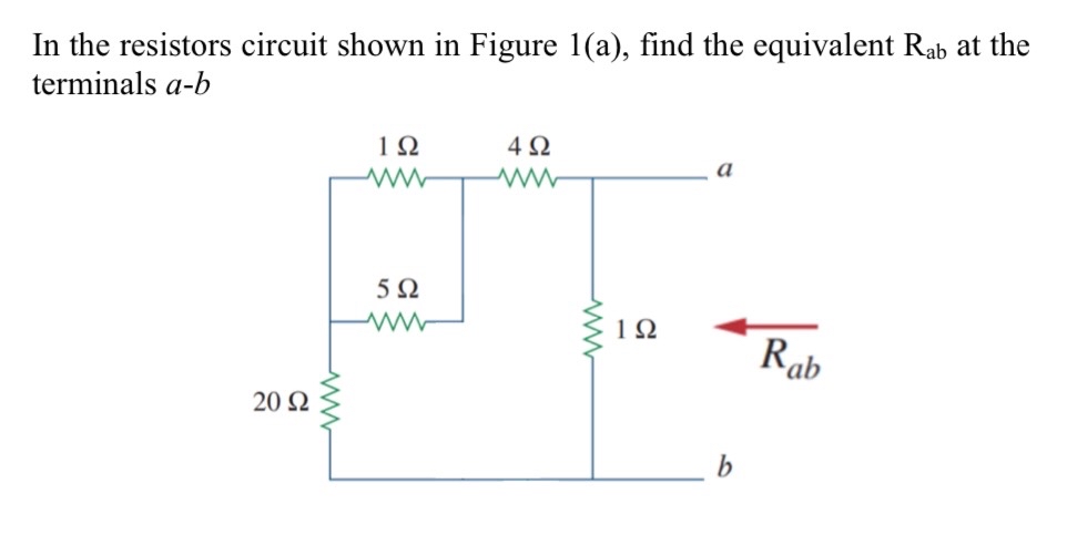 In the resistors circuit shown in Figure 1 ( a )