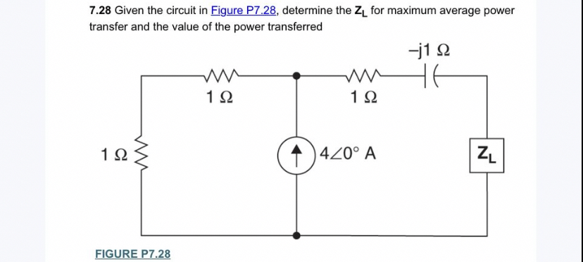 7 . 2 8 Given the circuit in Figure P 7 . 2 8 ,