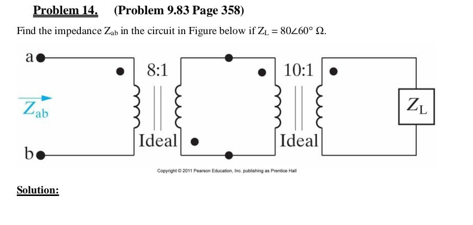 Problem 1 4 . ( Problem 9 . 8 3 Page 3 5 8 ) Find