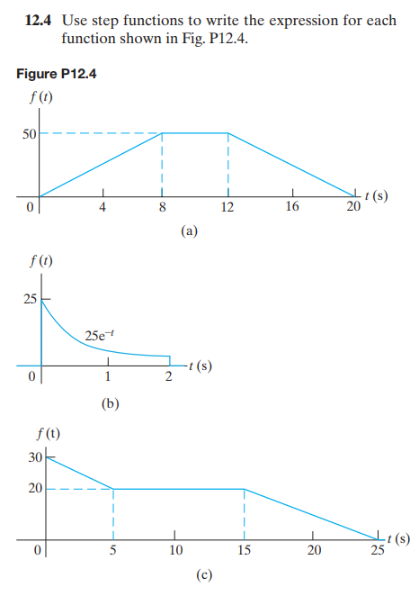 Q . 1 2 . 4 Use step functions to write the