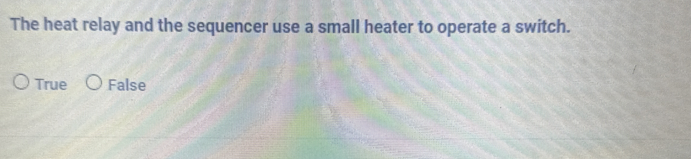 The heat relay and the sequencer use a small