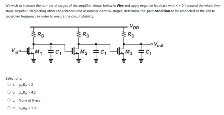 We wish to increase the number of stages of the