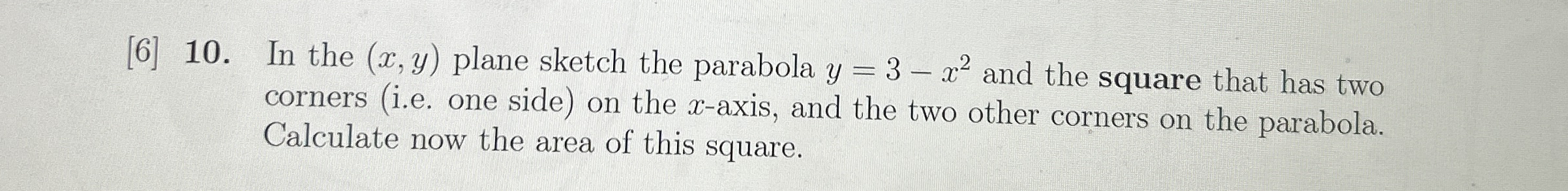 [ 6 ] 1 0 . In the ( x , y ) plane sketch the