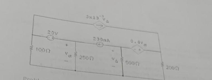 For this circuit, applu the superposition method