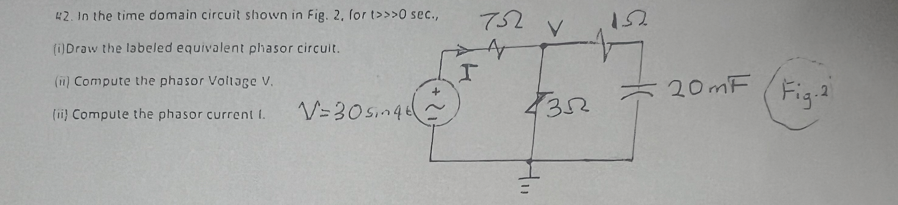 In the time domain circuit shown in Fig. 2 . for