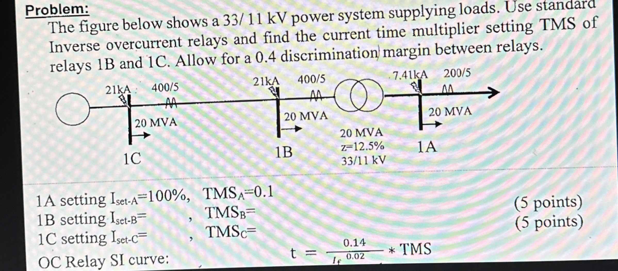 Problem: The figure below shows a 3 3 1 1 k V