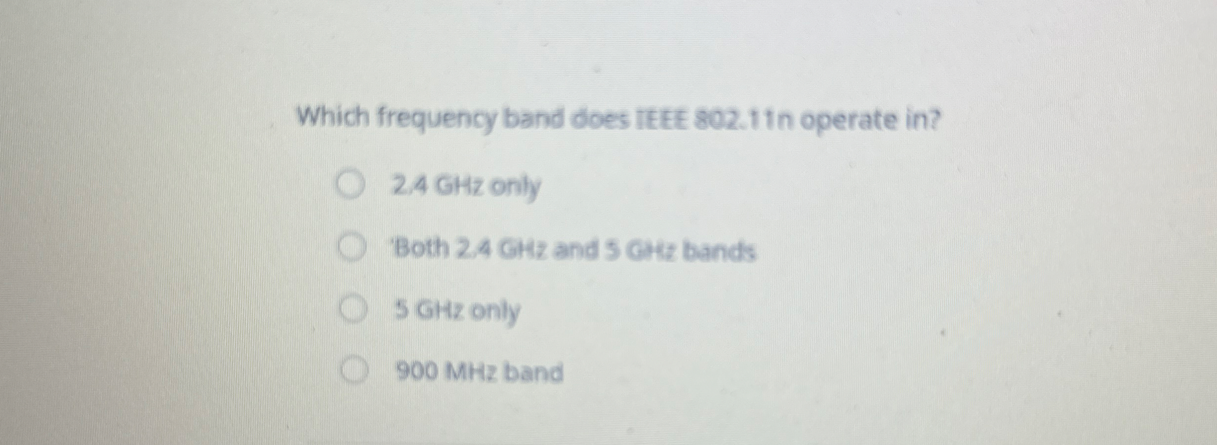 Which frequency band does IEEE 8 0 2 . 1 1 n