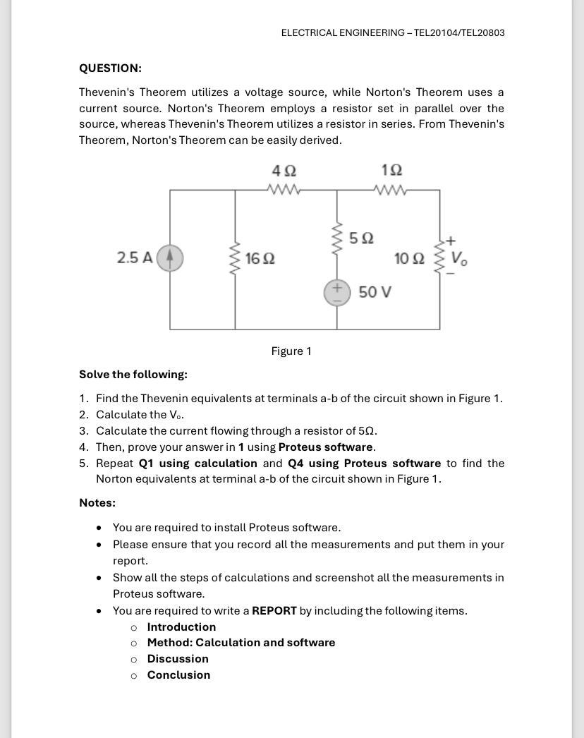 ELECTRICAL ENGINEERING - TEL 2 0 1 0 4 / TEL 2 0