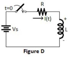 1 6 . In Figure D , if the inductor is initially