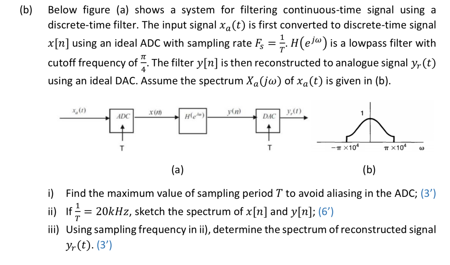 ( b ) Below figure ( a ) shows a system for