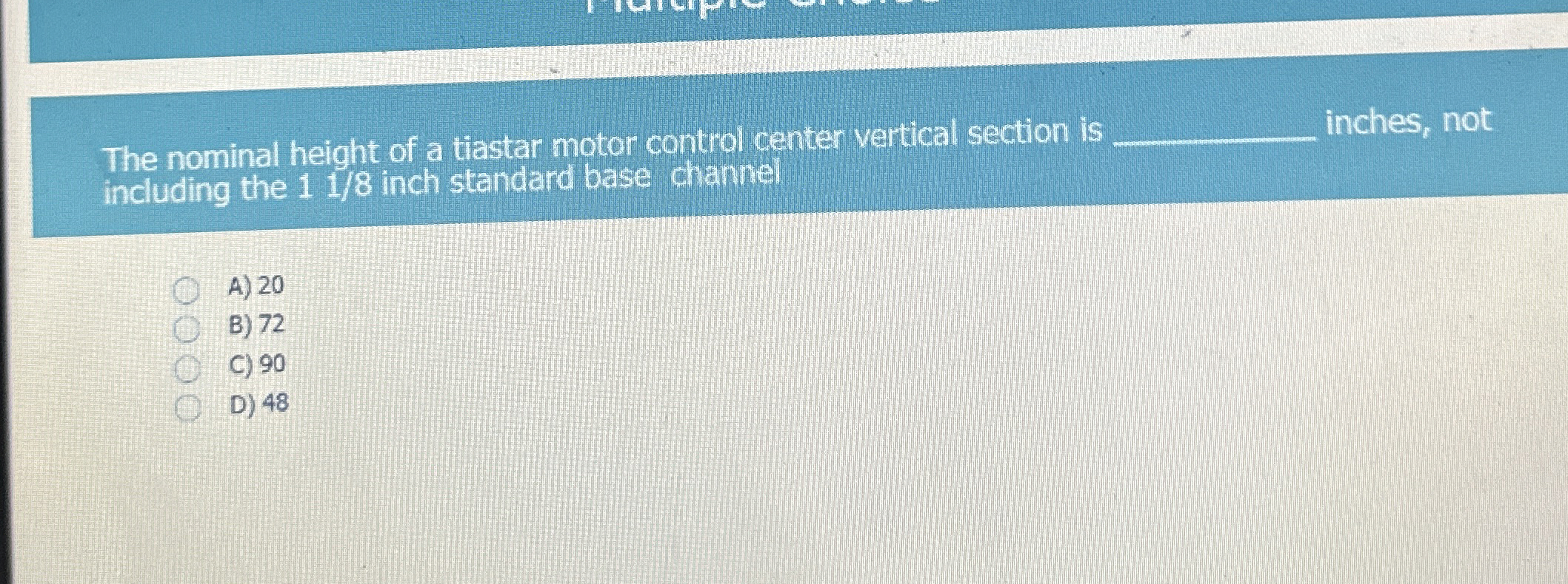 The nominal height of a tiastar motor control