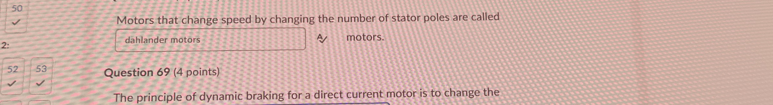 Motors that change speed by changing the number
