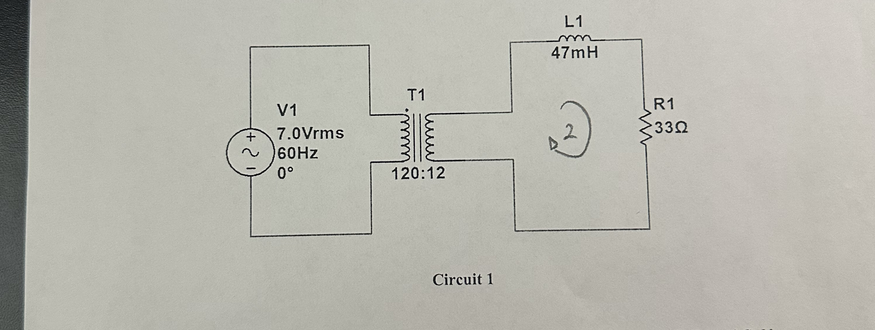 Circuit 1 Refer to circuit 1 , calculate the