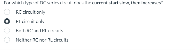 For which type of DC series circuit does the