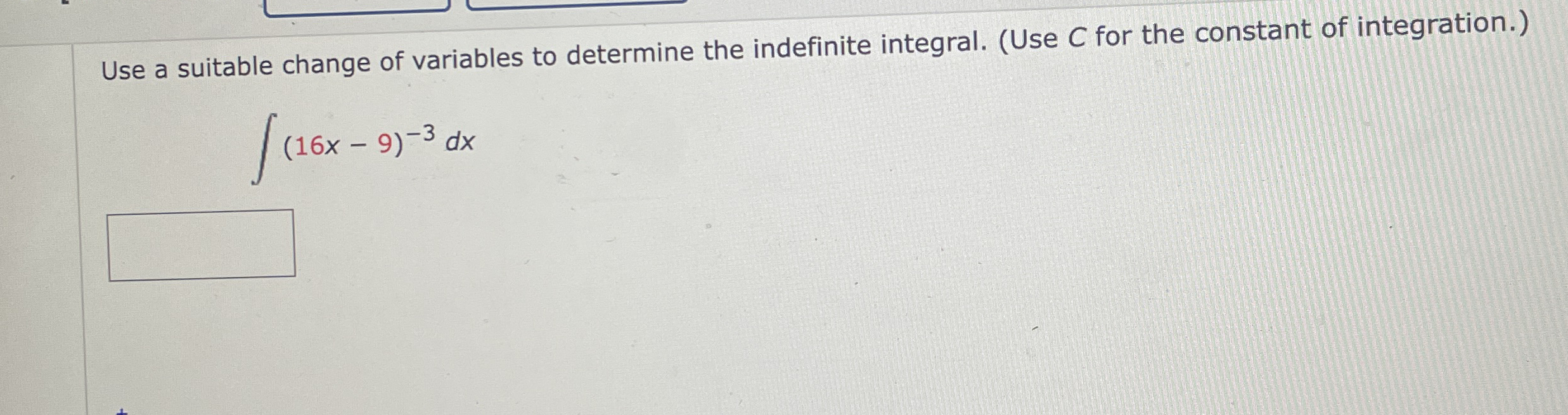 Use a suitable change of variables to determine