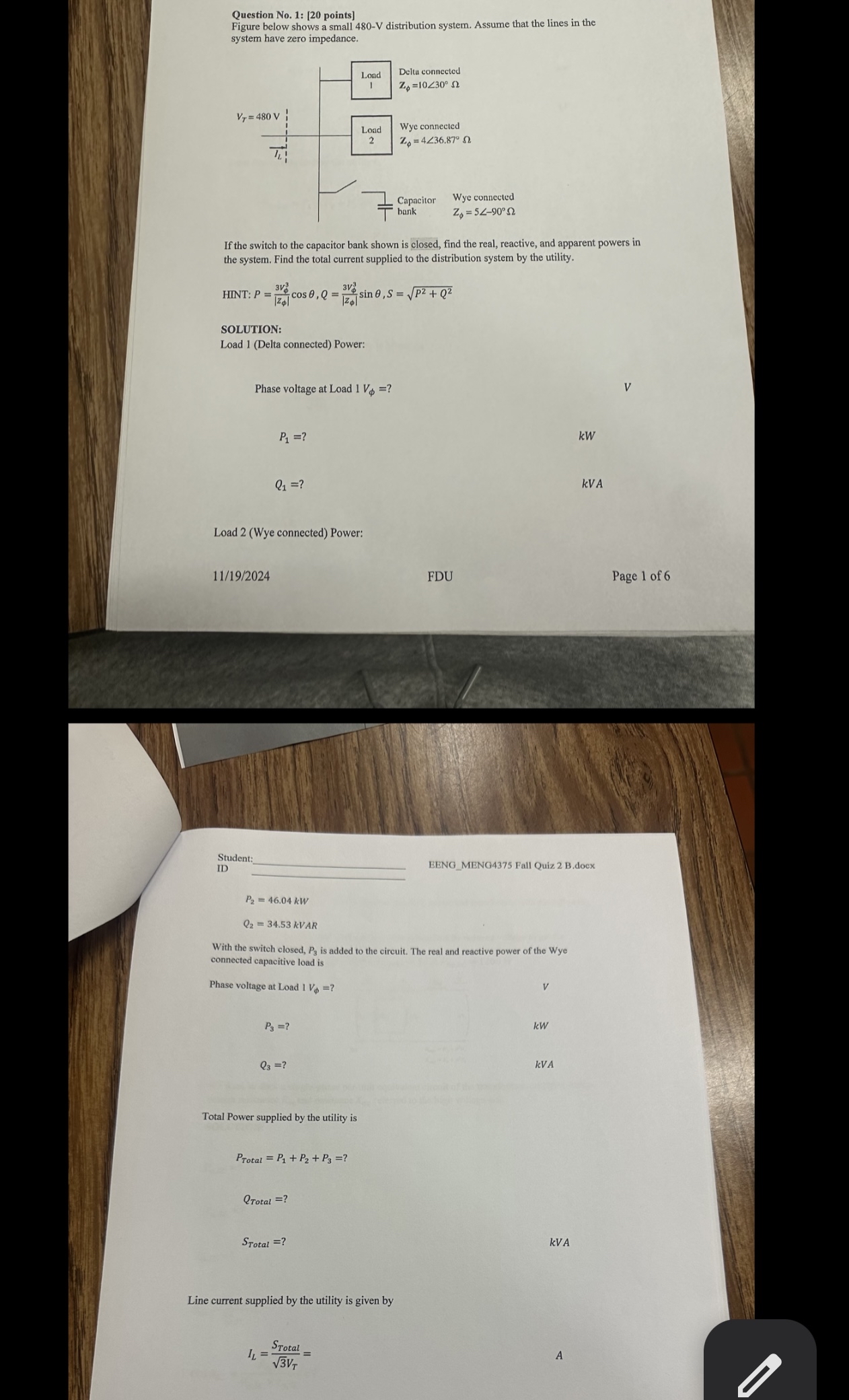 Question No . 1 : [ 2 0 points ] If the switch to