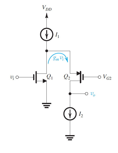 Consider the folded - cascode amplifier of Fig. 8
